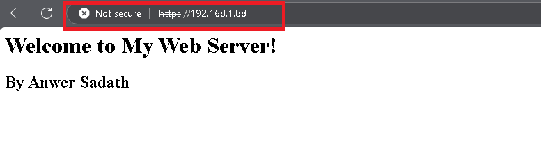 Web Server Running